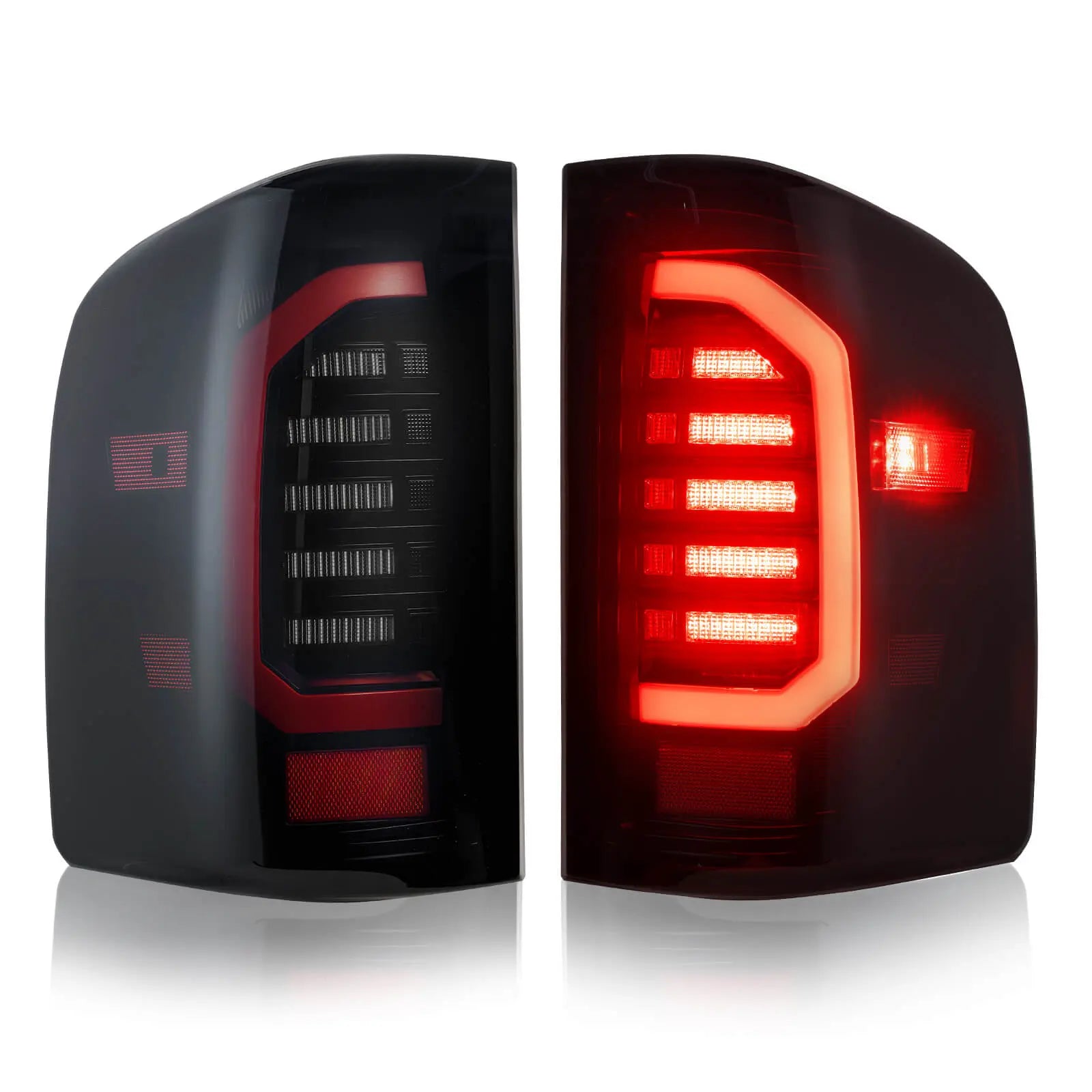 LED Tail Lights Black Smoke For 2007-2013 Chevy Silverado 1500 2500 HD 3500 HD | Hawkglow