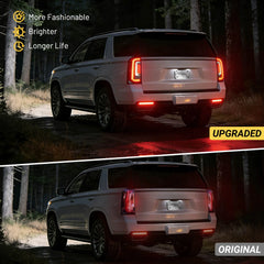 Tail Lights Assembly Fit for 2015-2020 GMC Yukon/Yukon XL Denali SLE SLT Rear Brake Lamp with Bulbs and Harness Driver and Passenger Side | Hawkglow