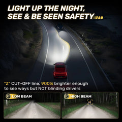 600% Bright LED Headlights Assembly, Fit For 2007-2013 Chevy Silverado 1500, 2007-2014 Chevy Silverado 2500 3500 2500HD 3500HD, DRL/Turn Signal/Side Maker/Low Beam w/ Bulbs (NOT for GMC) | Hawkglow