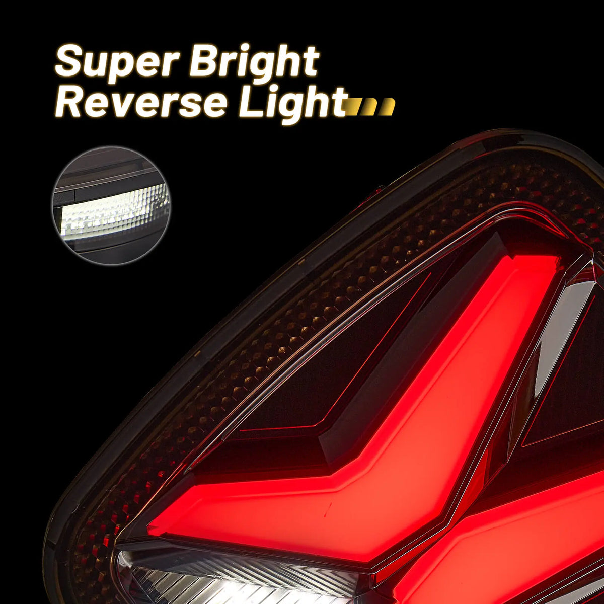 Jeep wrangler tj led tail lights with Super Bright Reverse Light
