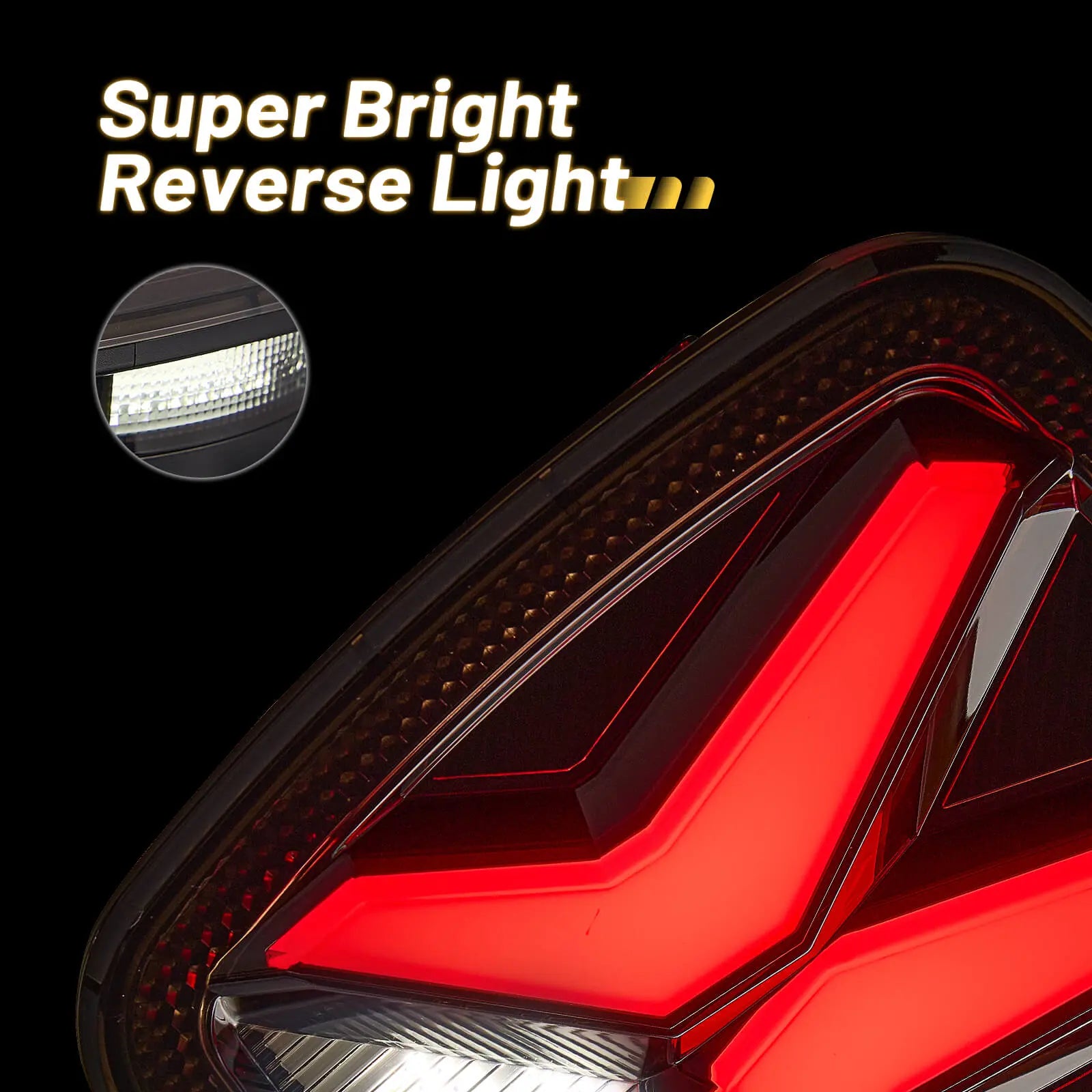 Jeep wrangler tj led tail lights with Super Bright Reverse Light