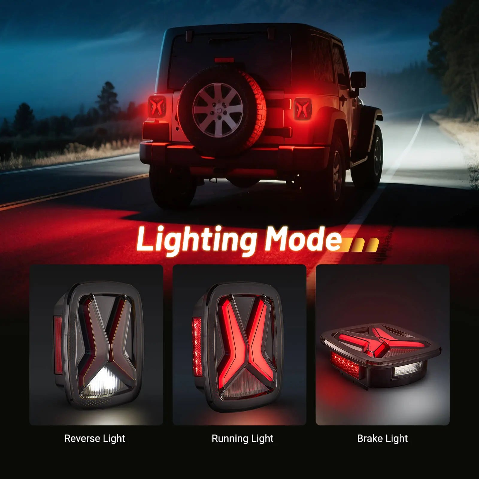 Multi-Function Jeep TJ Tail Light Assembly