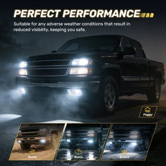 Fit For Chevrolet 1999-2002 Silverado 1500  LED Fog Lights Assembly, LED Fog Lights | Hawkglow