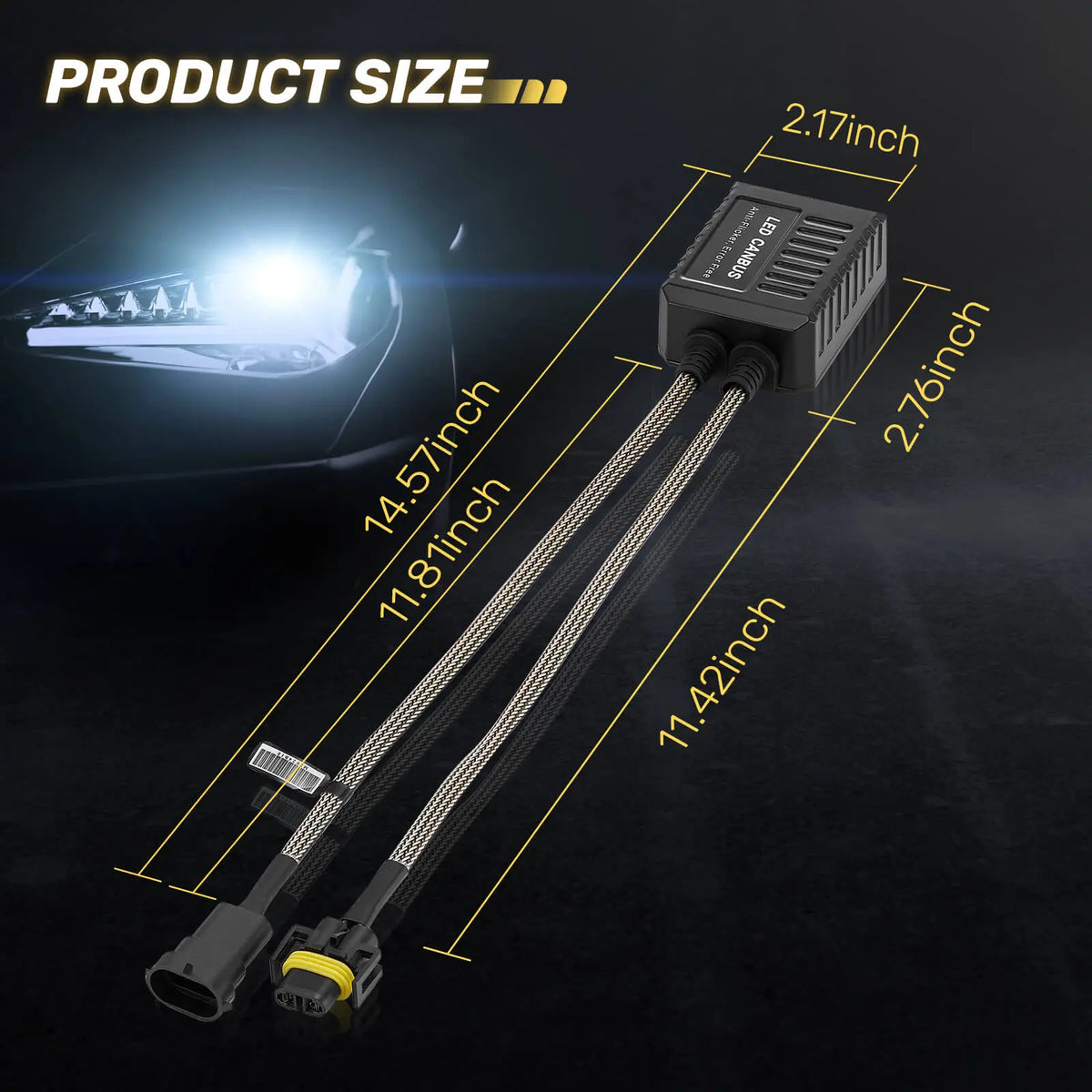Filtro Cancellatore D'errore Canbus Per Fari LED H8 H9 H11 – 12V, PC+IC+condensatore, 1 Pezzo (Carall)