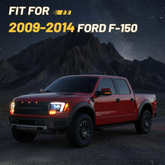Fit for 2009-2014 Ford F150 FX2/FX4/King Ranch/Lariat/Limited/Platinum/STX/SVT Raptor/XL/XLT/Lariat Limited, 1000% Brighter Headlight Assembly | Hawkglow