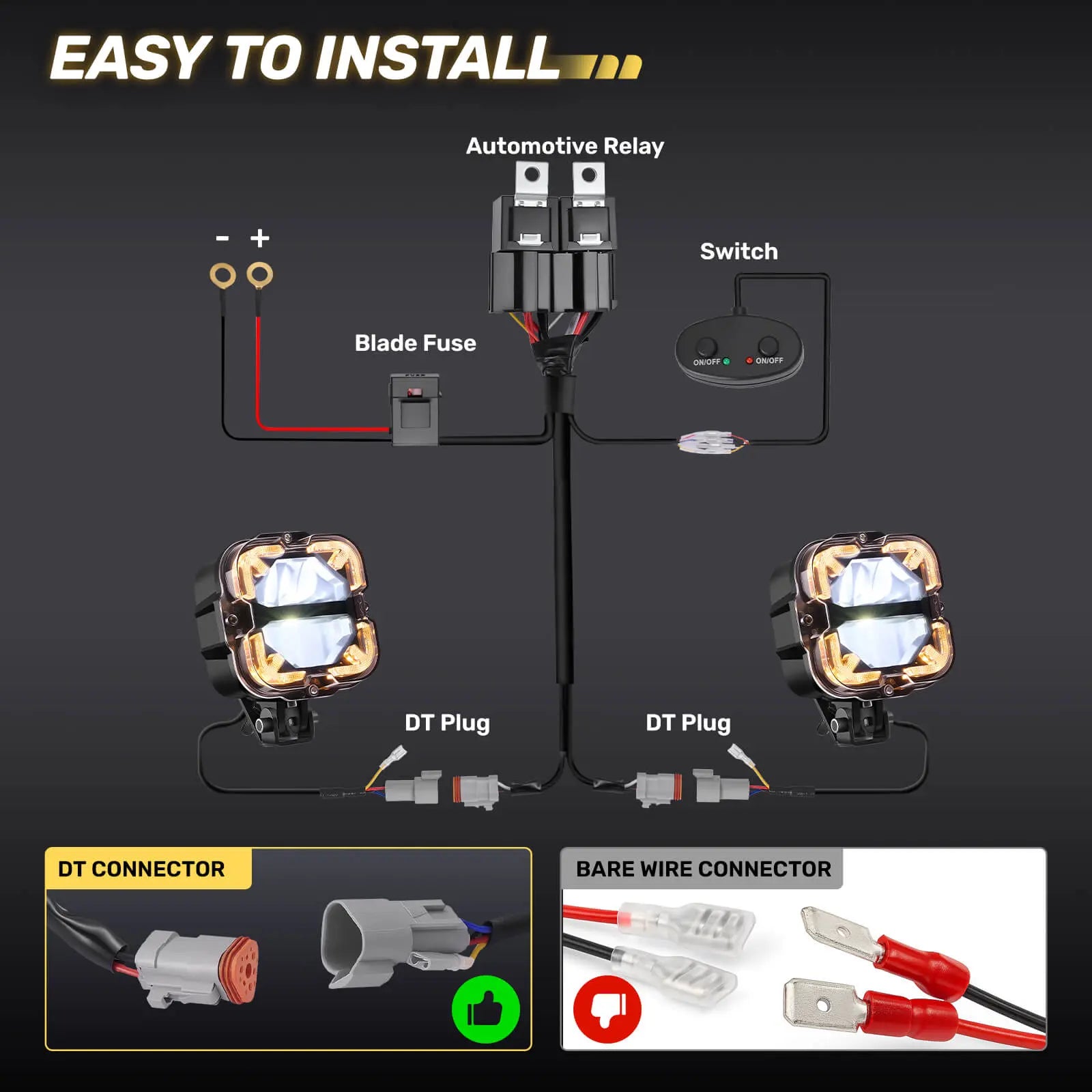 plug and play led pod light