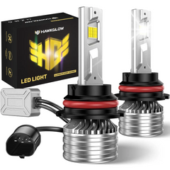 Brightest 9007/HB5 110W 6500K 28000LM White IP67 LED Headlight Bulbs 2Pcs |  Hawkglow