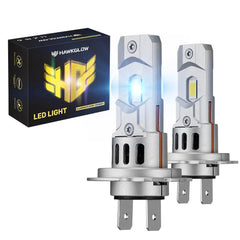 H7 80W 6500K White 24000LM IP67 LED Headlight Bulbs 2Pcs| Hawkglow Plug and Play Series