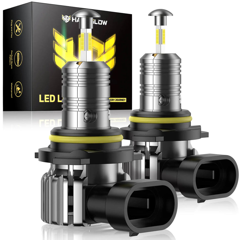 360° Full IIlumination T6F 9006/HB4 60W 6500K White 20000LM IP68 LED Headlight Bulbs 2 Pcs | Hawkglow