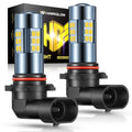 H10/9140/9145 LED Fog Light Bulbs 24W 6000K 4000LM White 2Pcs | Best Foglights Series
