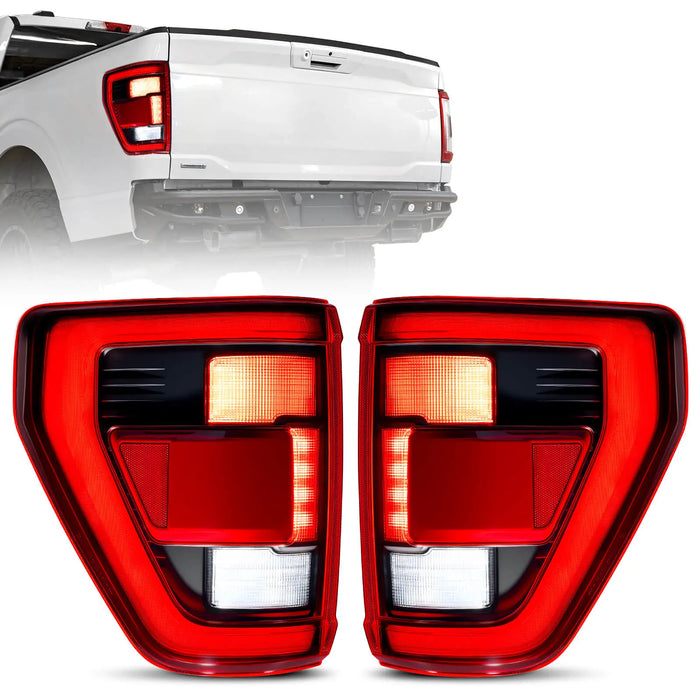 For 2021-2023 Ford F150 LED Tail Light Assembly Pair