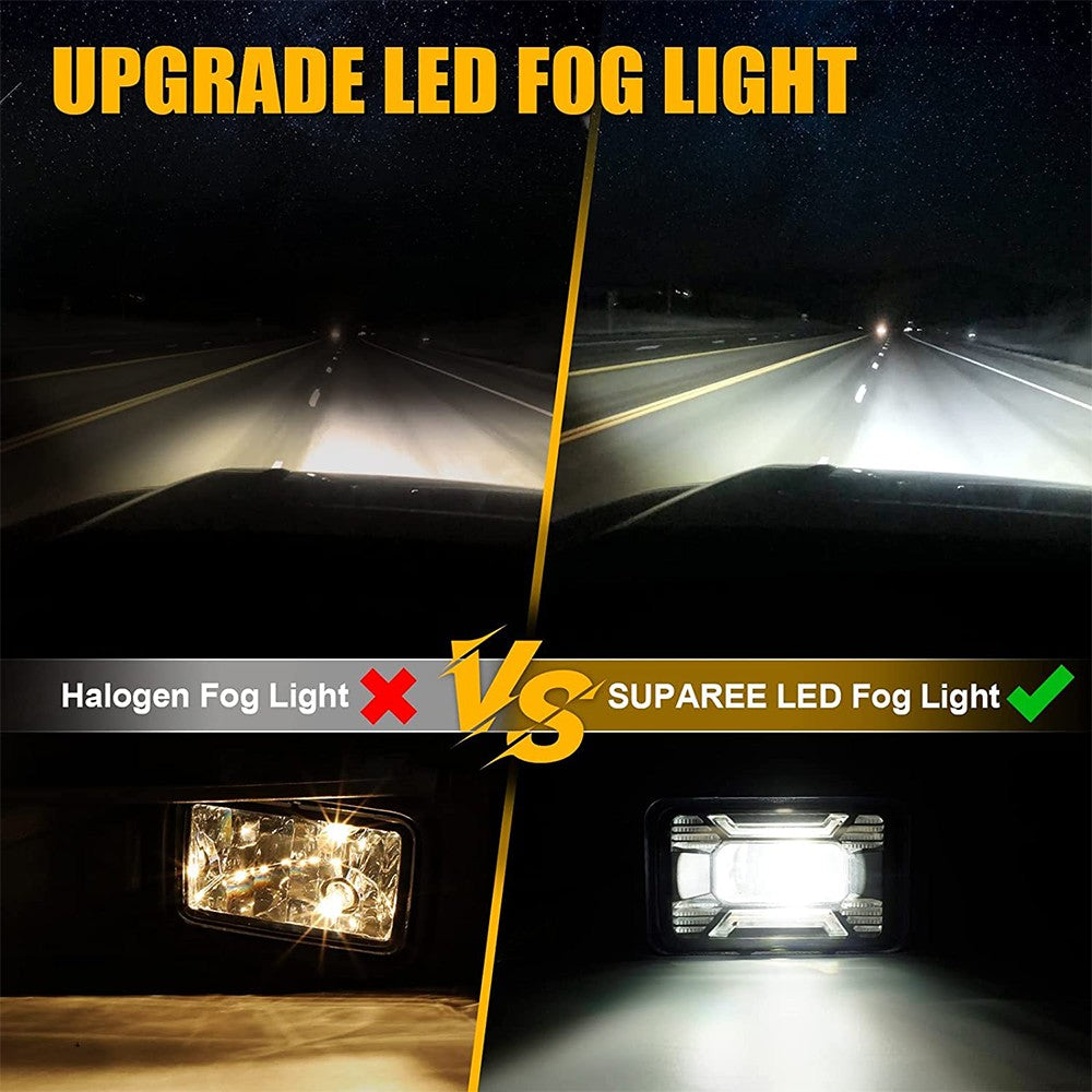FLASHARK Ford F150 SVT Raptor 2015-2016 Dual Color Waterproof Fog Light, LED Anti Fog Lamp Before Refitting, White To Yellow, Vehicle External Parts, 1 Pair Flashark