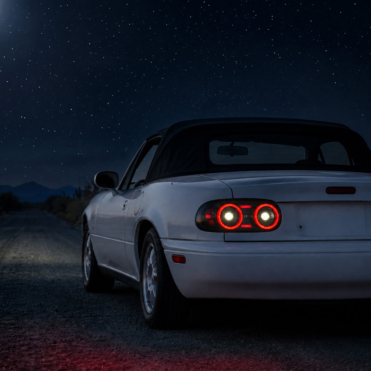 For 1990-1997 Mazda MX-5 NA Smoked LED Tail Lights Assembly Pair