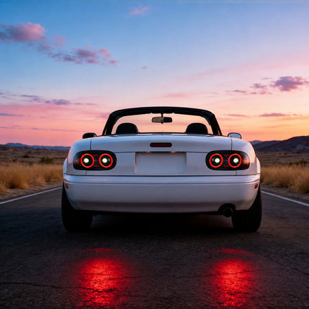 For 1990-1997 Mazda MX-5 NA Smoked LED Tail Lights Assembly Pair