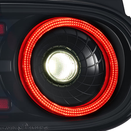 For 1990-1997 Mazda MX-5 NA Smoked LED Tail Lights Assembly Pair