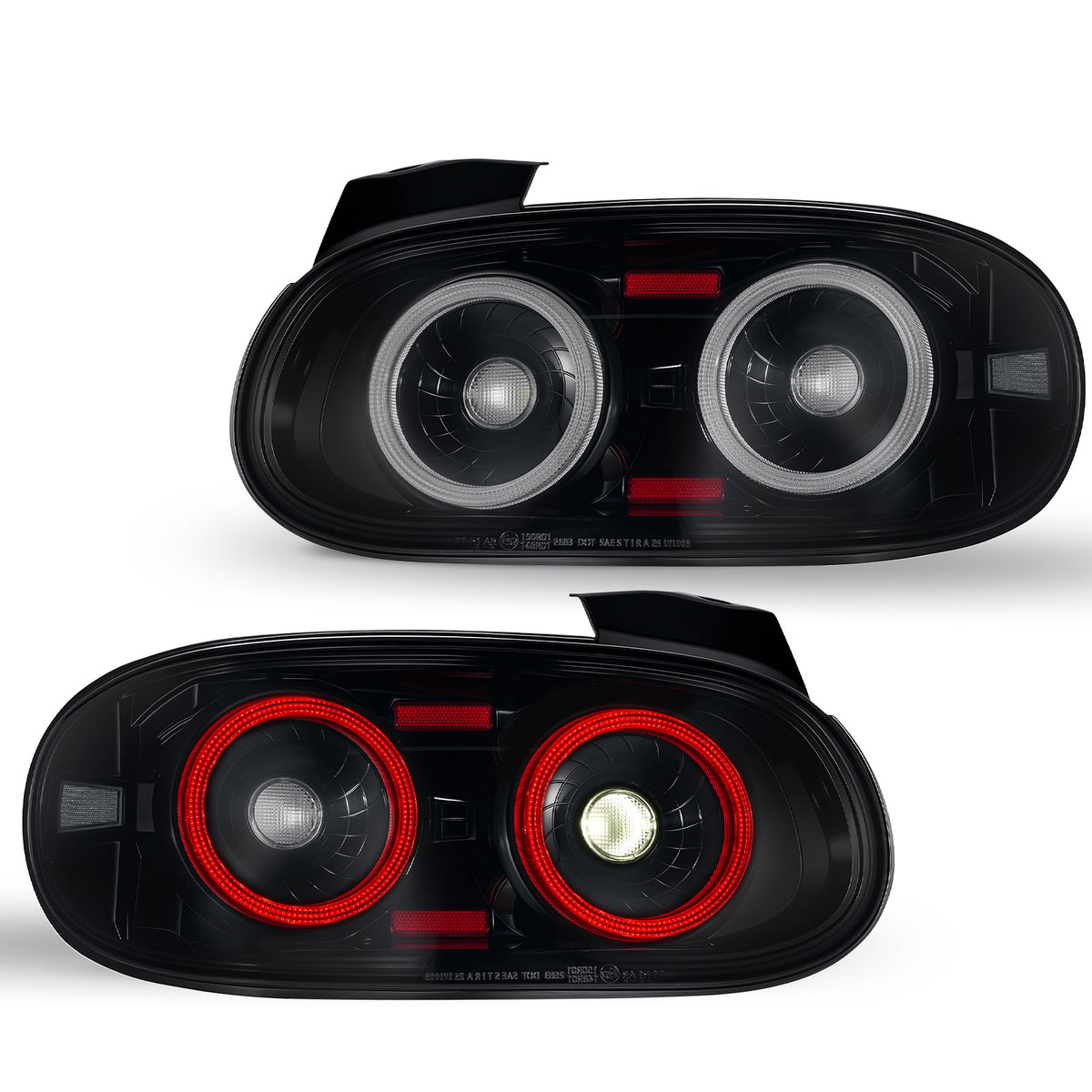 For 1998-2005 Mazda MX-5 NB Smoked LED Tail Lights Assembly Pair