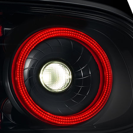 For 1998-2005 Mazda MX-5 NB Smoked LED Tail Lights Assembly Pair