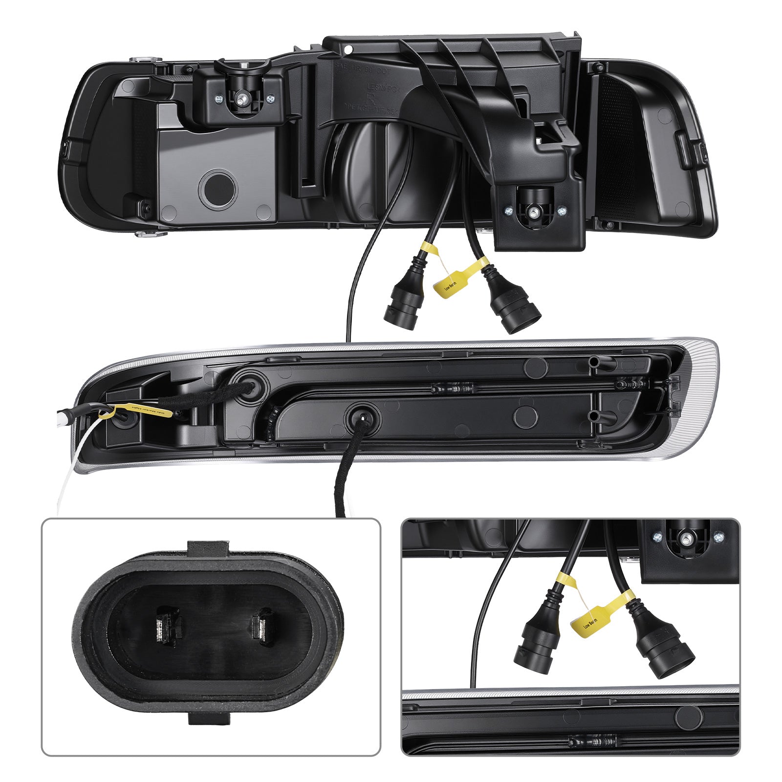For 1999-2002 Chevy Silverado 1500/2500 LED Headlights Assembly Pair