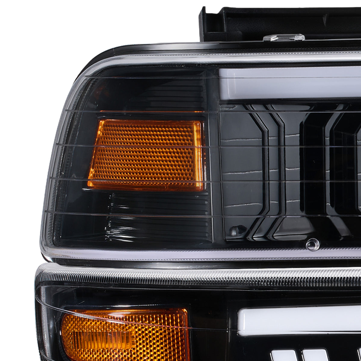 For 1999-2002 Chevy Silverado 1500/2500 LED Headlights Assembly Pair