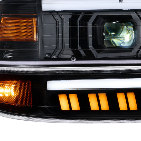 For 1999-2002 Chevy Silverado 1500/2500 LED Headlights Assembly Pair