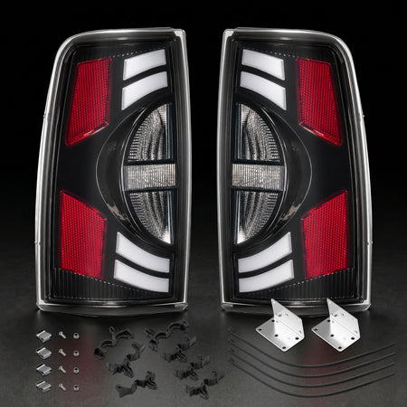 For-1999-2006-Chevrolet-Silverado-LED-Tail-Lights-Assembly-Pair