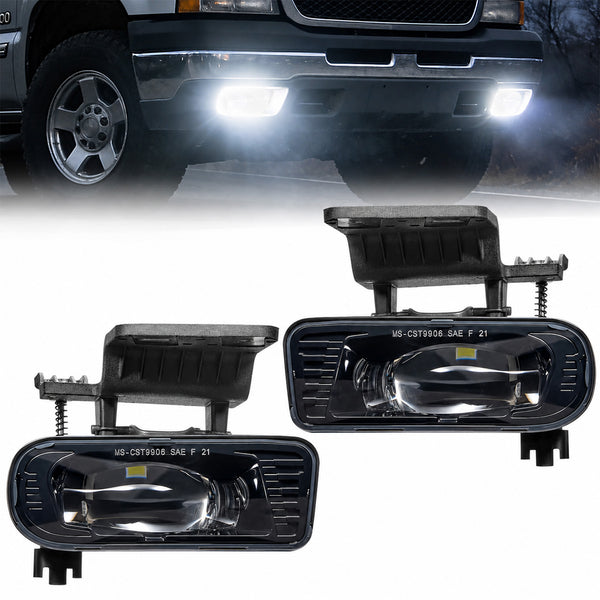 For 1999-2006 Chevy Silverado/Tahoe/Suburban LED Fog Lights Assembly Pair