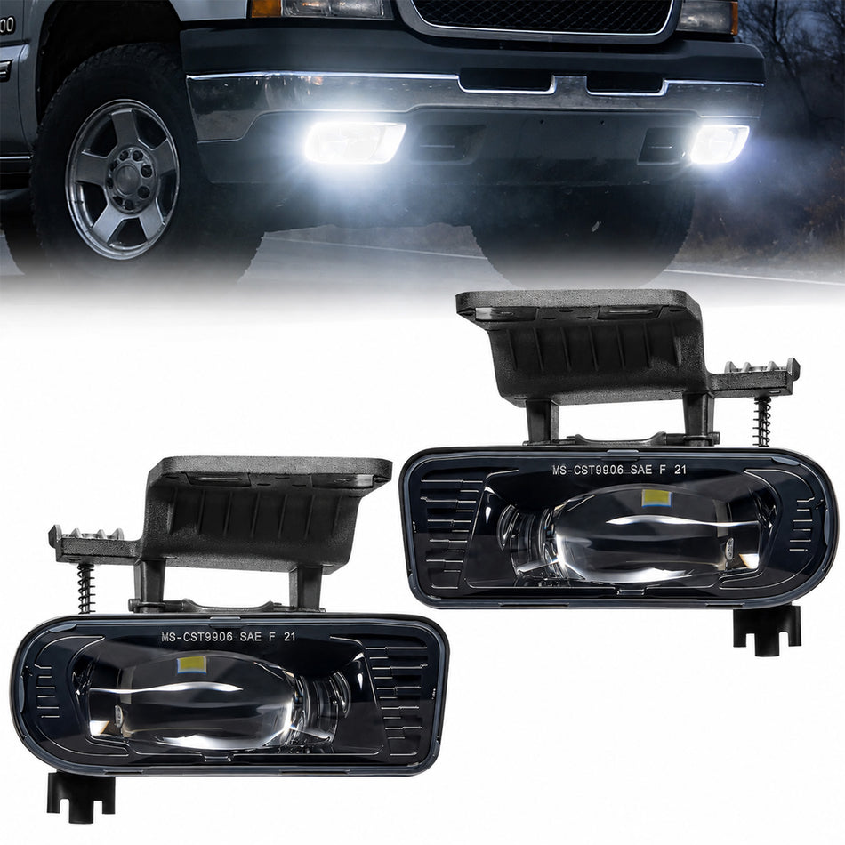 For 1999-2006 Chevy Silverado/Tahoe/Suburban LED Fog Lights Assembly Pair