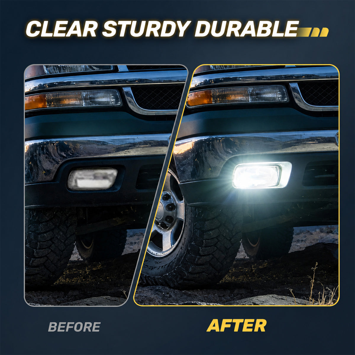 For 1999-2006 Chevy Silverado/Tahoe/Suburban LED Fog Lights Assembly Pair