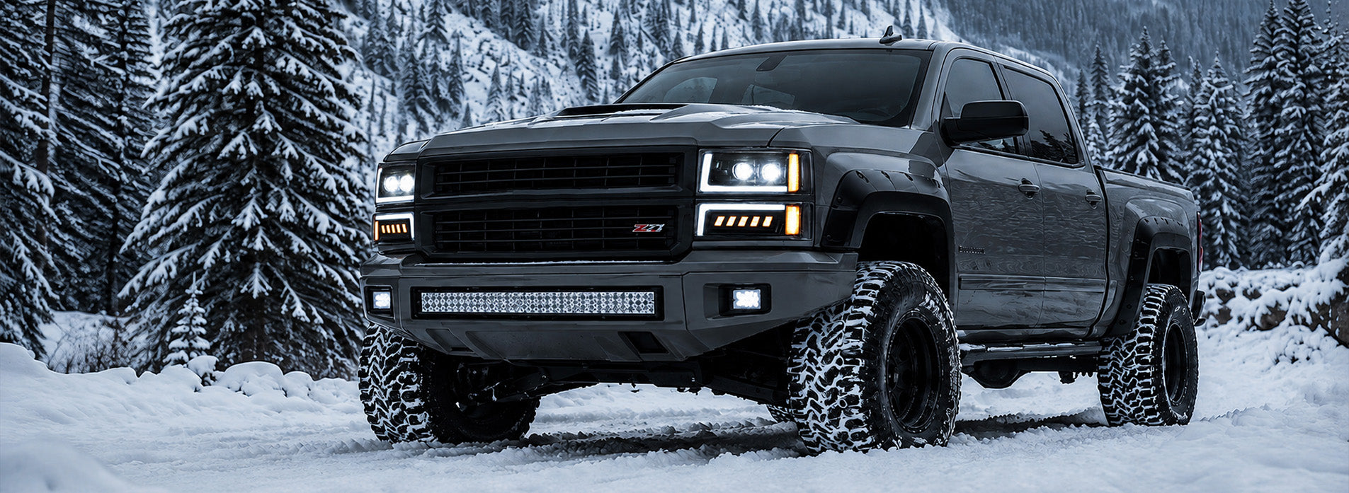 For-2003-2006-Chevy-Silverado-Avalanche-LED-Headlights-Assembly-Pair-Banner