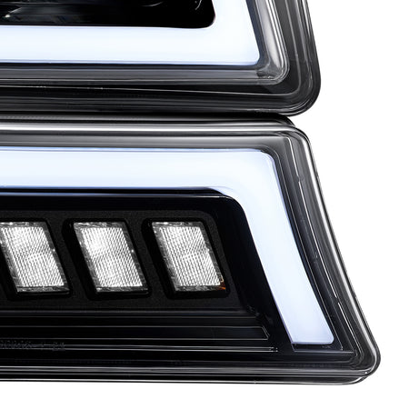For 2003-2006 Chevy Silverado/Avalanche LED Headlights Assembly Pair