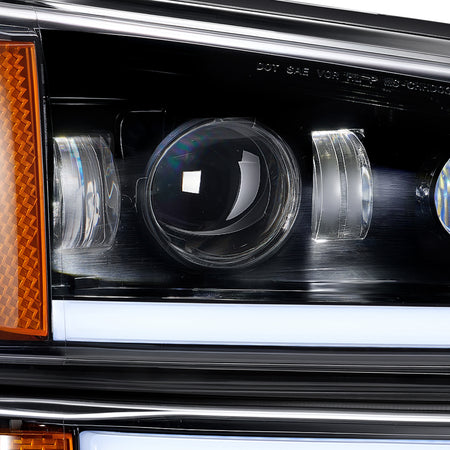 For 2003-2006 Chevy Silverado/Avalanche LED Headlights Assembly Pair