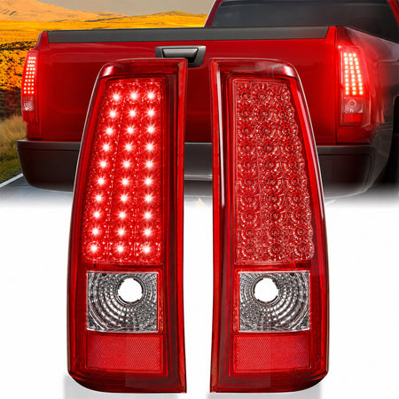 For 2003-2006 Chevy Silverado LED Tail Lights Assembly Pair