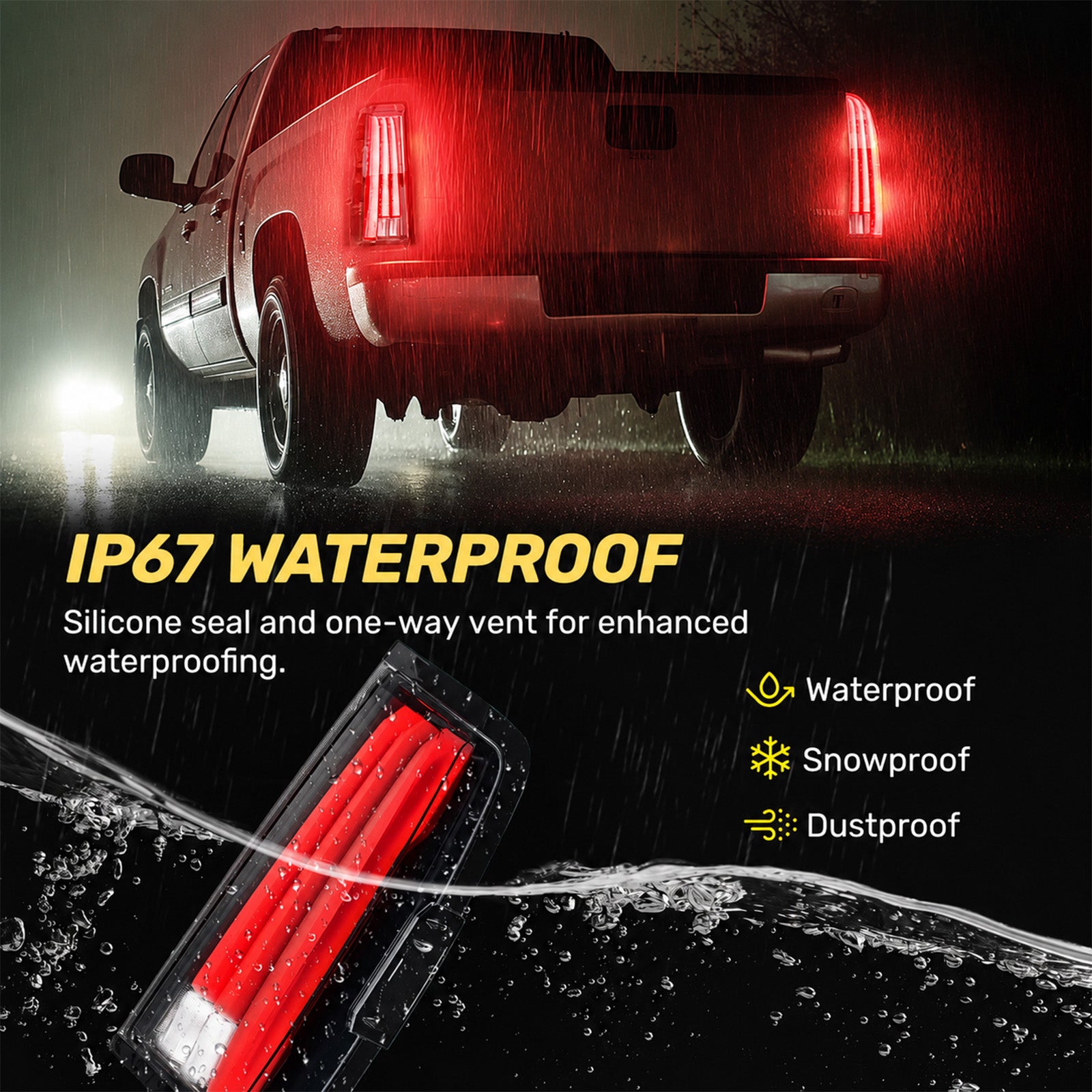 For 2003-2007 Chevy Silverado 1500/2500/3500 LED Tail Light Assembly Pair