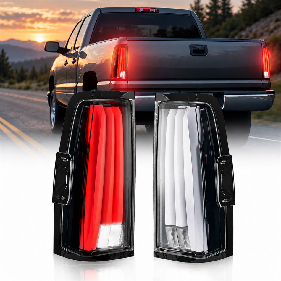 For 2003-2007 Chevy Silverado LED Tail Light Assembly Pair