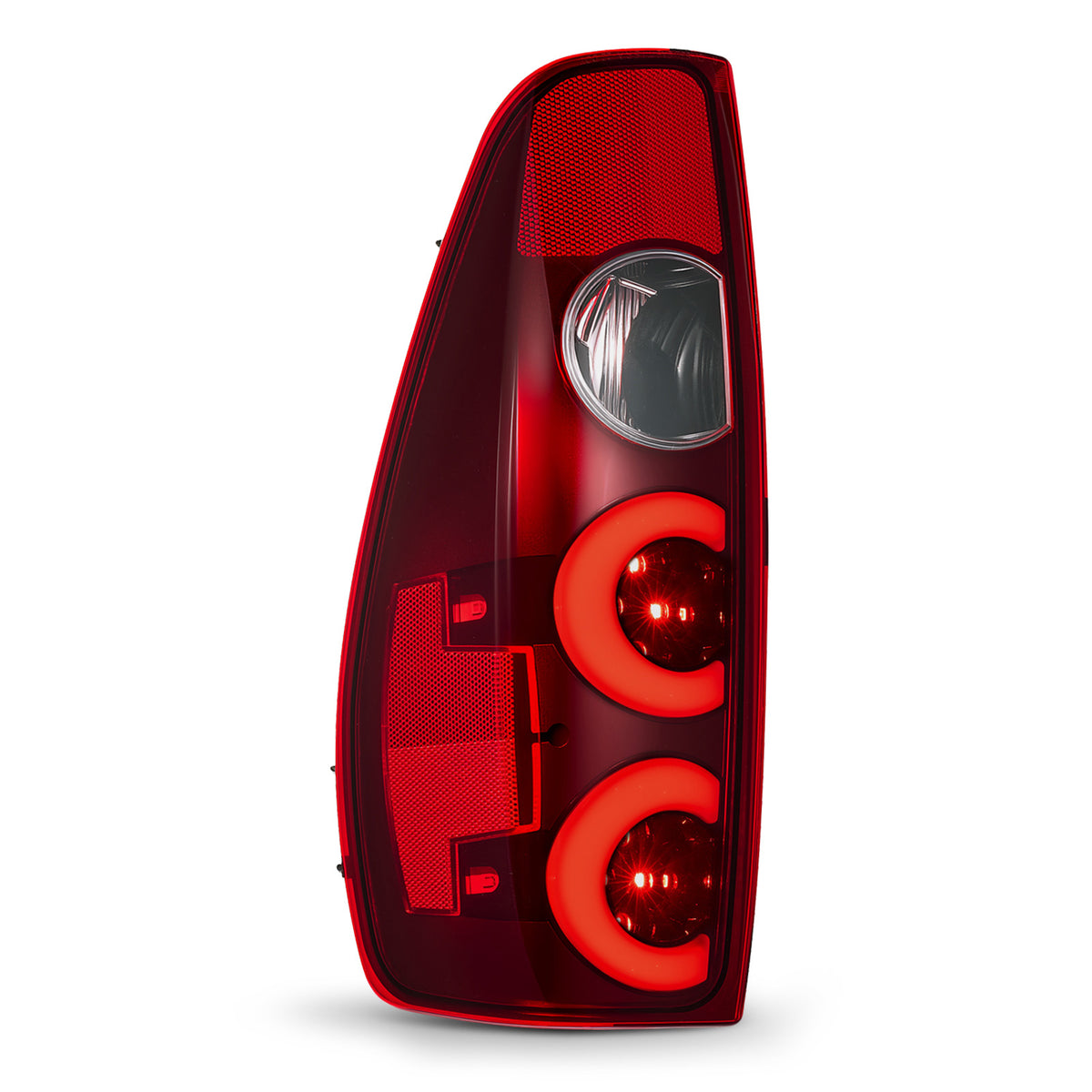 For 2004-2012 Chevy Colorado Red Lens LED Tail Light Assembly Pair