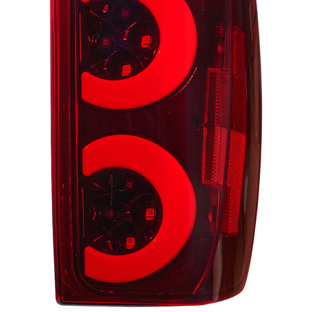 For 2004-2012 Chevy Colorado Red Lens LED Tail Light Assembly Pair