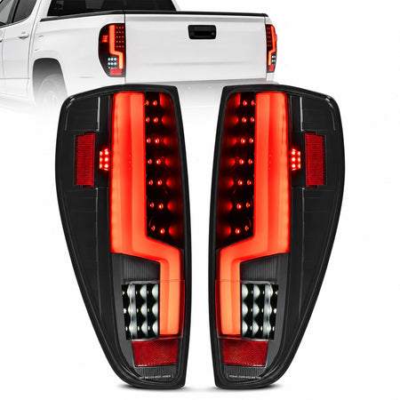 For 2004-2012 Chevy Colorado Smoked LED Tail Light Assembly Pair