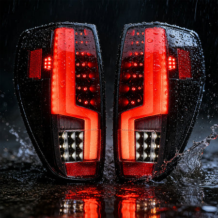 For 2004-2012 Chevy Colorado Smoked LED Tail Light Assembly Pair