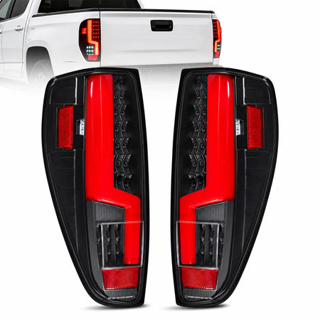 For 2004-2012 Chevy Colorado Smoked LED Tail Light Assembly Pair