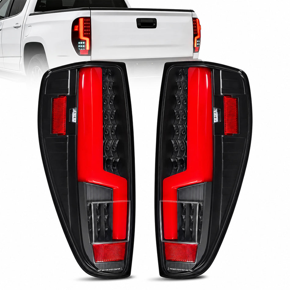 For 2004-2012 Chevy Colorado Smoked LED Tail Light Assembly Pair