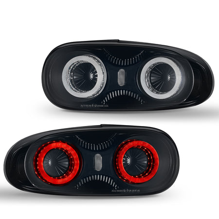 For 2005-2015 Mazda MX-5 NC Smoked LED Tail Lights Assembly Pair