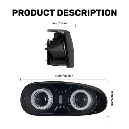 For 2005-2015 Mazda MX-5 NC Smoked LED Tail Lights Assembly Pair