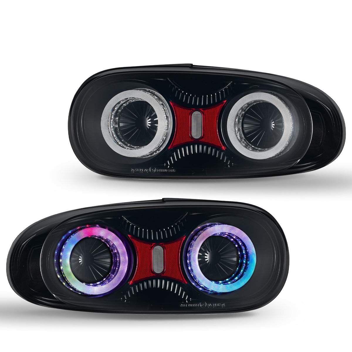 For 2005-2015 Mazda MX-5 NC Smoked RGB LED Tail Lights Assembly Pair