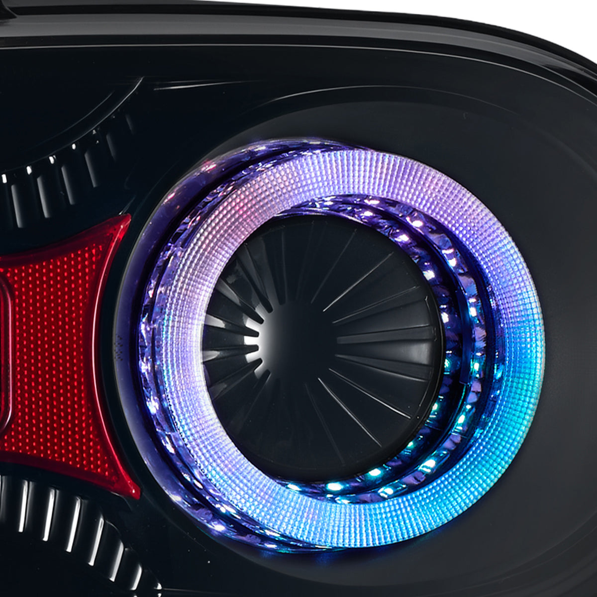 For 2005-2015 Mazda MX-5 NC Smoked RGB LED Tail Lights Assembly Pair