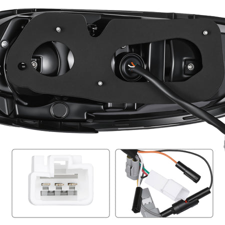 For 2005-2015 Mazda MX-5 NC Smoked RGB LED Tail Lights Assembly Pair