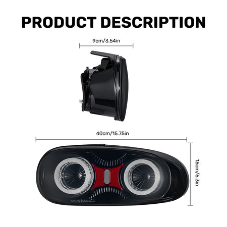 For 2005-2015 Mazda MX-5 NC Smoked RGB LED Tail Lights Assembly Pair
