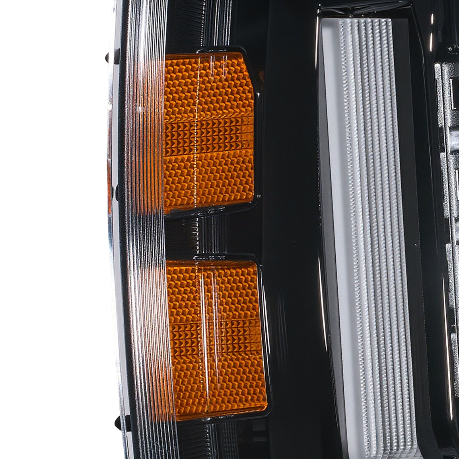 For 2007-2013 Chevy Silverado 1500 Black LED Headlights Assembly Pair
