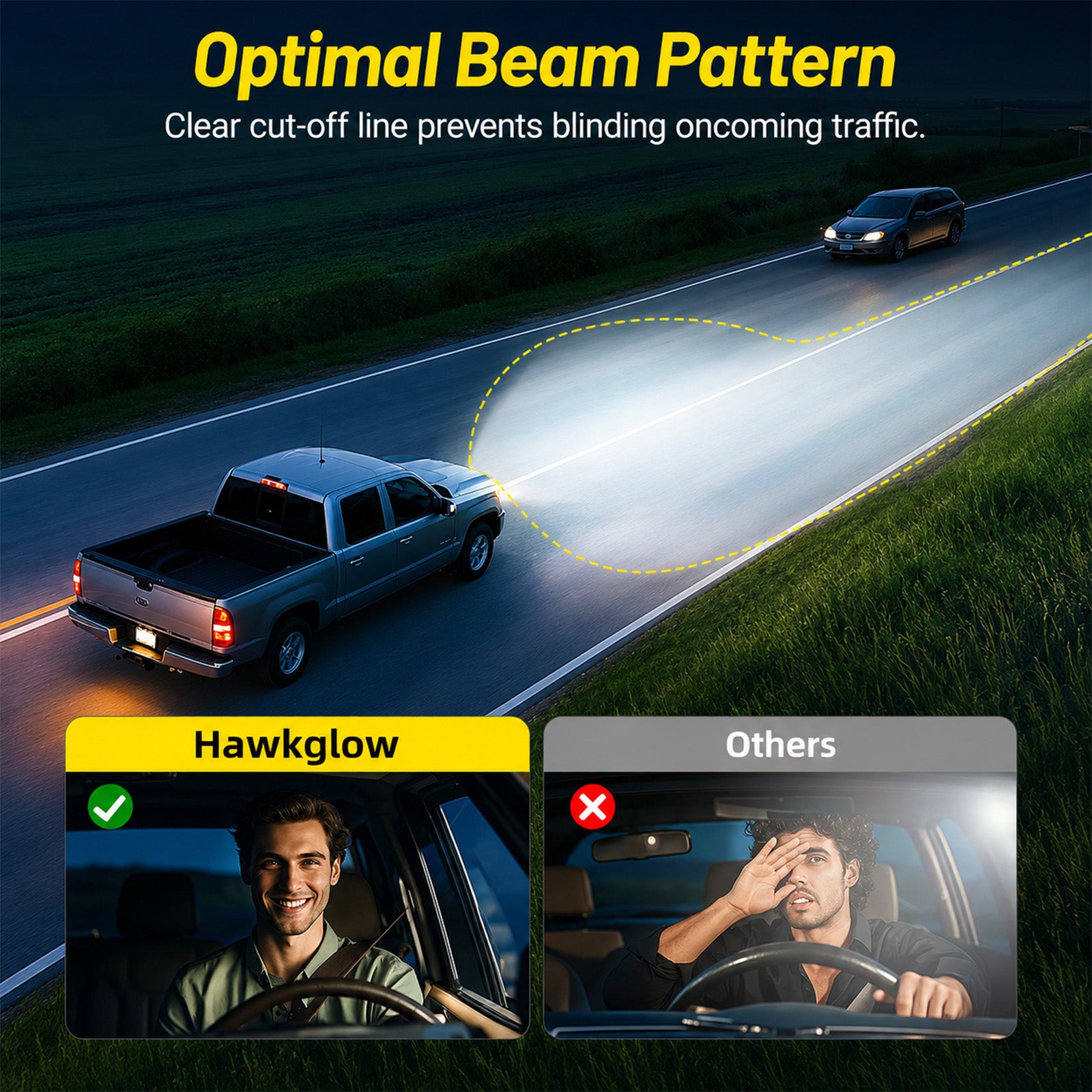 For 2007-2013 Chevy Silverado Black Headlight Assembly Pair