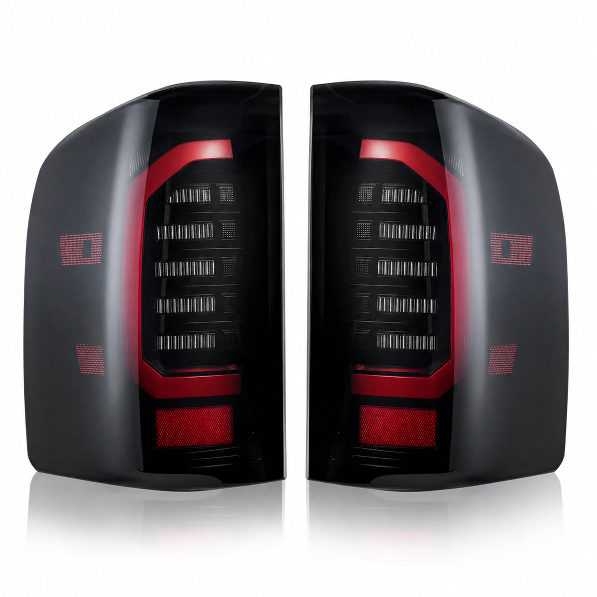 For 2007-2013 Chevy Silverado Smoked LED Tail Lights Assembly Pair