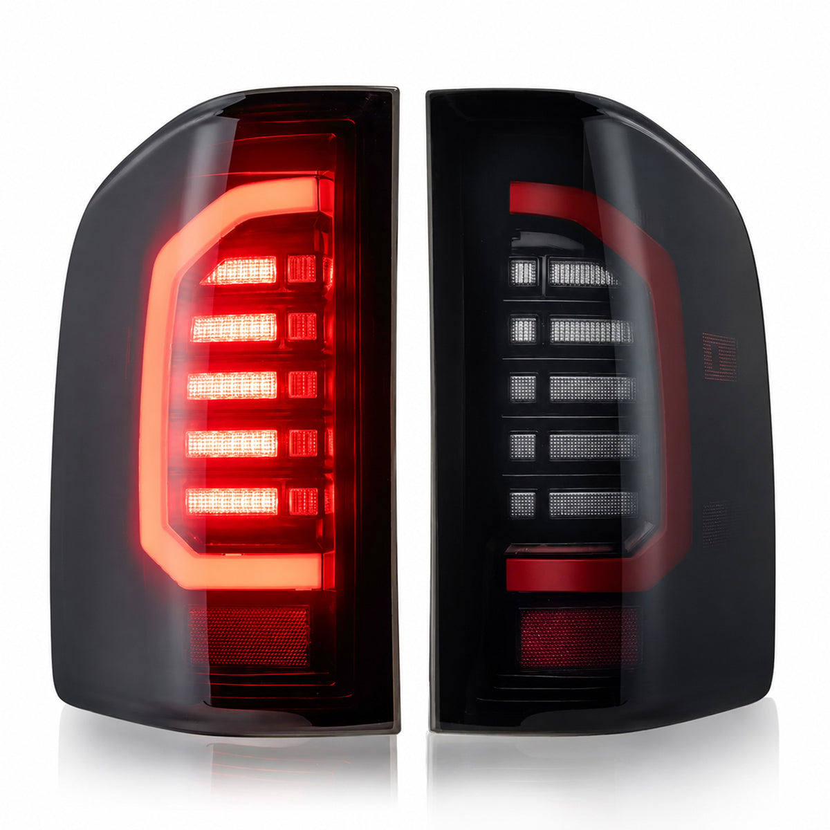 For 2007-2013 Chevy Silverado Smoked LED Tail Lights Assembly Pair